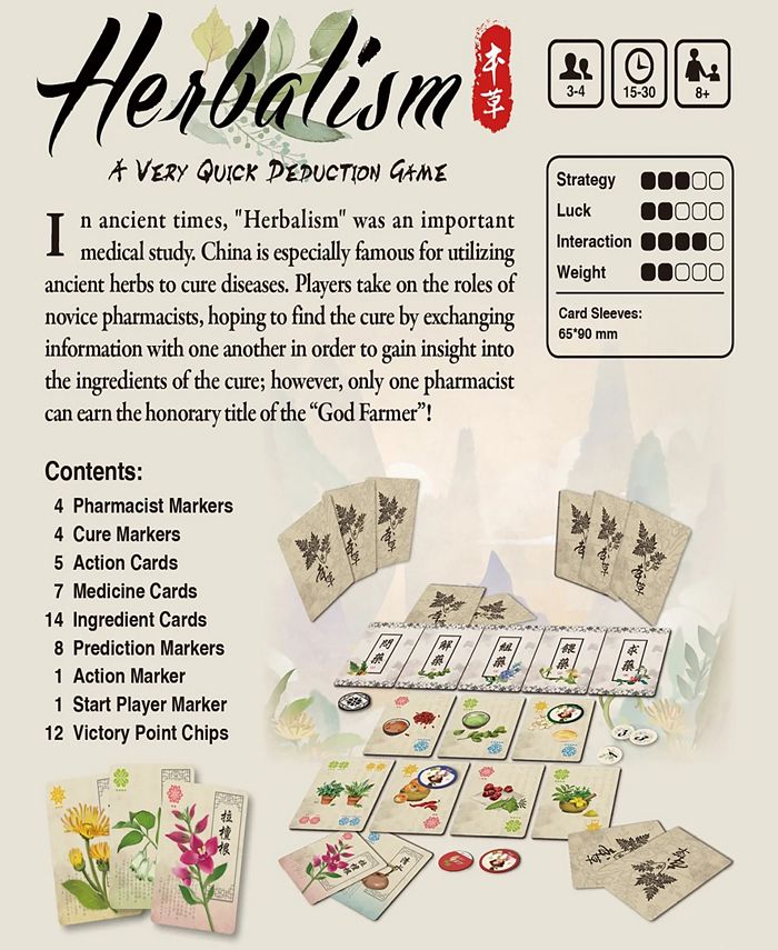 Ox Eye Media Inc. Herbalism, A Logic Deduction Game, Deep Water Games