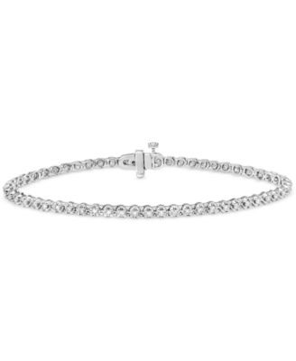 Macy's - Diamond Tennis Bracelet (1 ct. t.w.) in 10k White Gold
