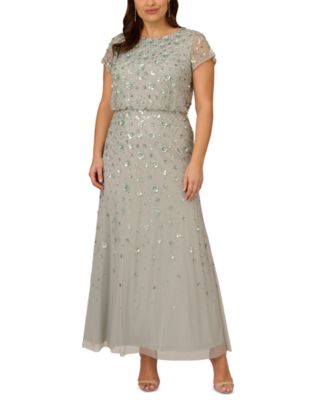 embellished blouson gown