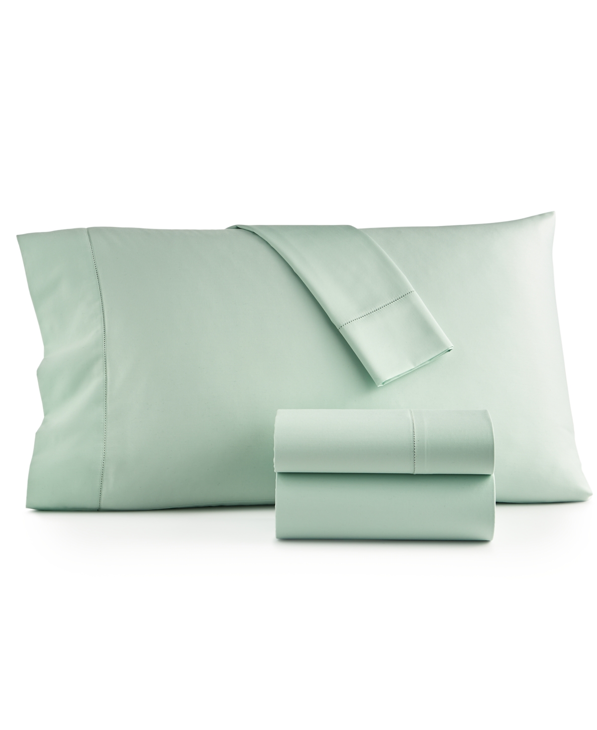 Charter Club Damask Solid 550 Thread Count 100% Cotton 4-pc. Sheet Set, King, Created For Macy's In Pistachio