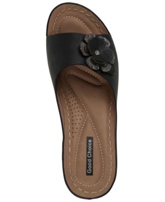 Women's Naples Flower Wedge Sandals