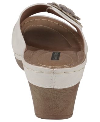 Women's Naples Flower Wedge Sandals