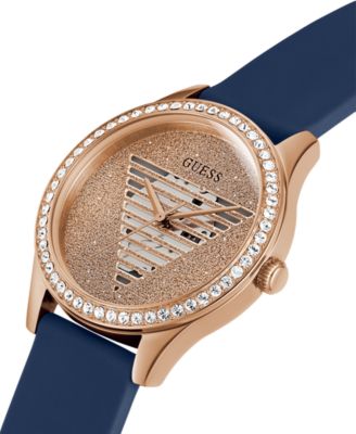 Women's Analog Blue Silicone Watch 38mm