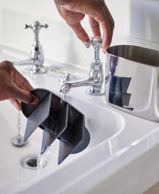 Easy Store Luxe Large Stainless-Steel Toothbrush Caddy