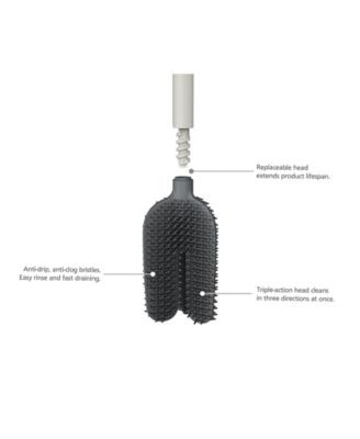 Flex 360 Luxe Advanced Toilet Brush with Stainless-Steel Finish