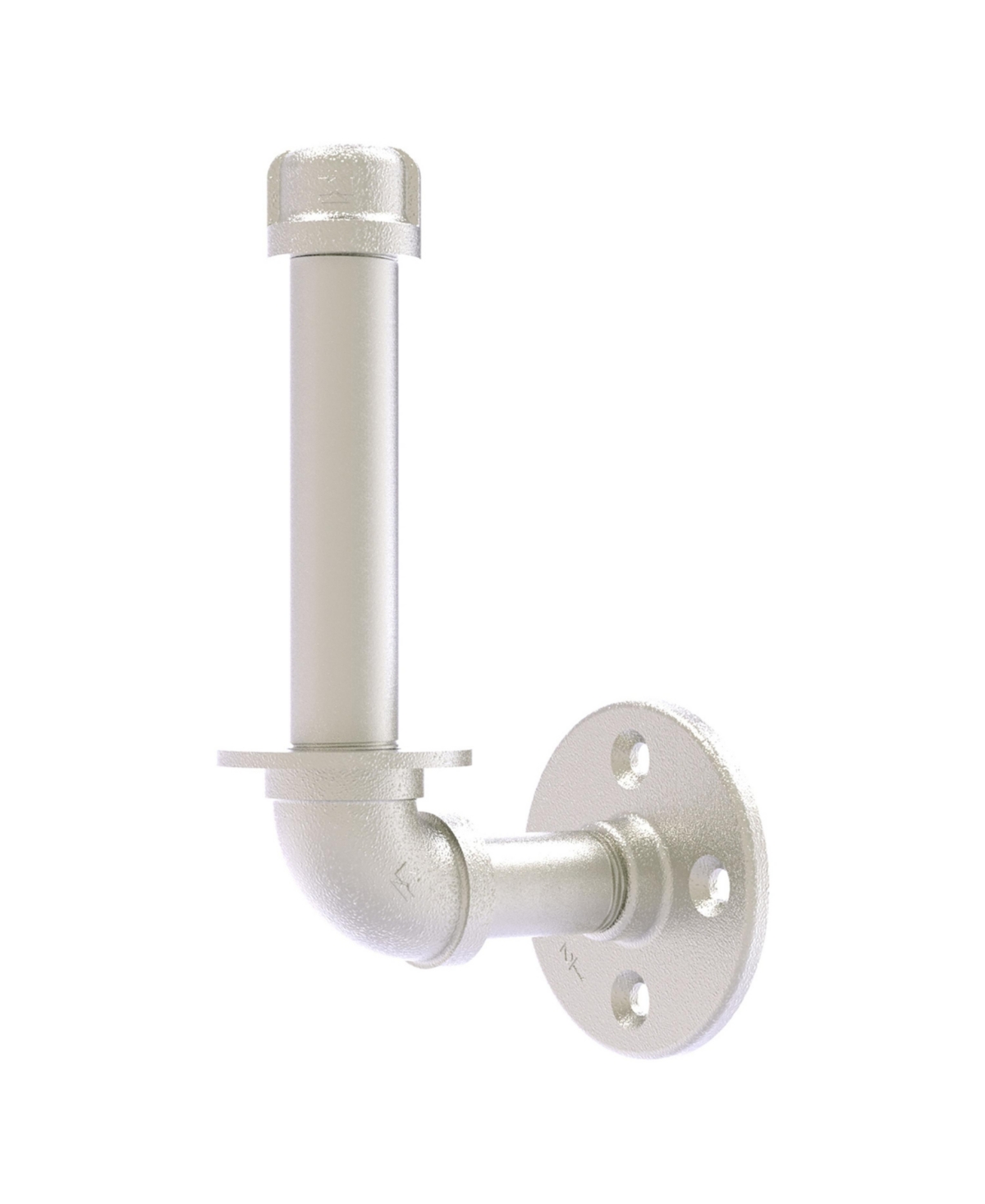 Allied Brass Pipeline Collection Upright Toilet Paper Holder In Satin Nickel