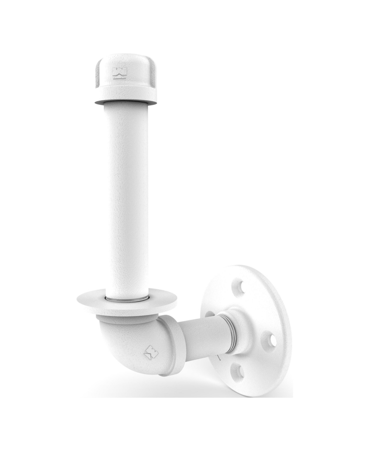 Allied Brass Pipeline Collection Upright Toilet Paper Holder In Matte White