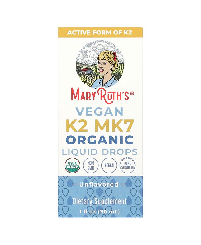 MaryRuth Organics Vitamin K2 MK7 Drops, Unflavored, Org, 1 oz Macy's