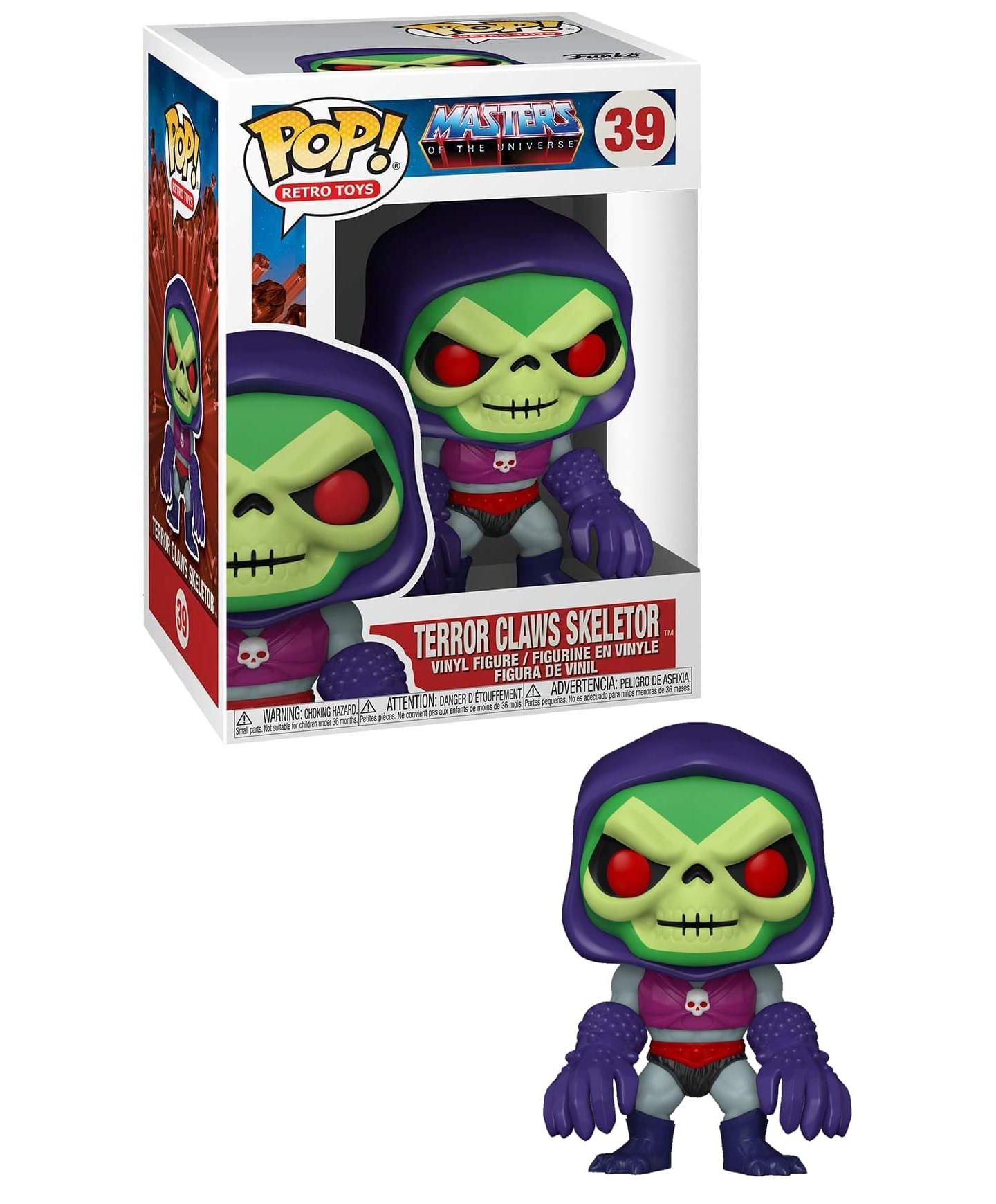Детская фигурка Funko Pop! Masters of the Universe Skeletor Terror Claws 3.75" Vinyl Figure, 1-Piece, Ages 3+ — фото 3