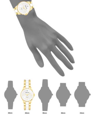 Women's Ceramic & Metal Bracelet Watch 30mm