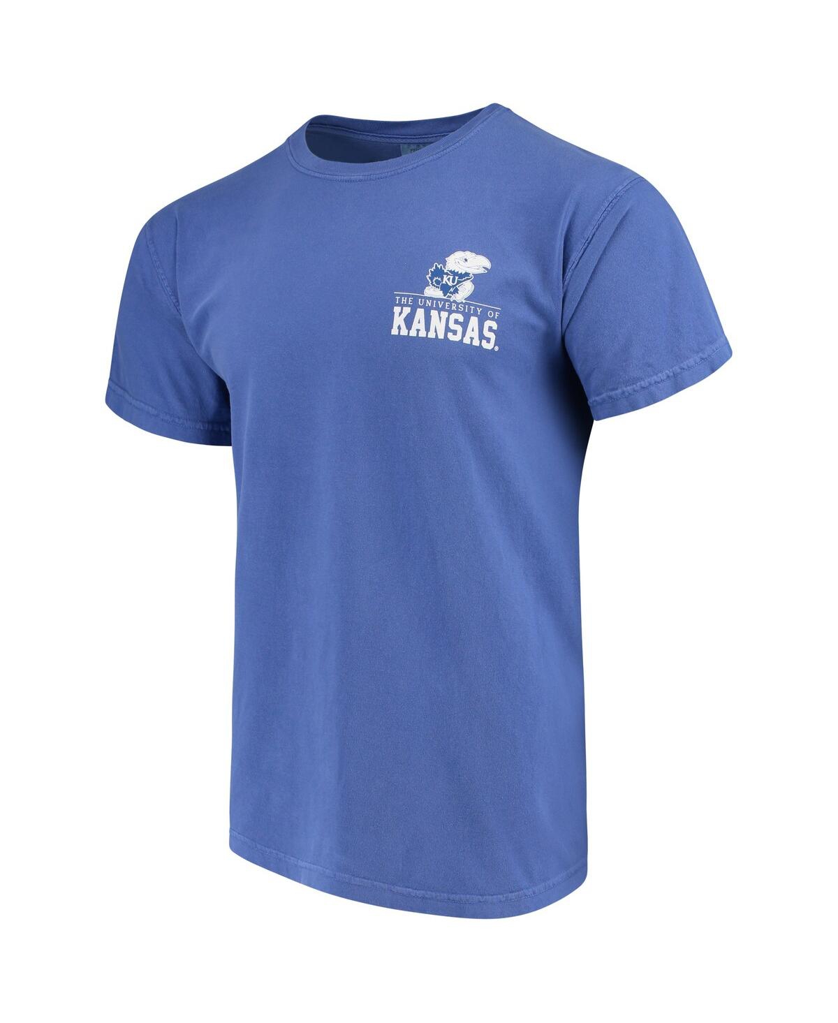 Men's Royal Kansas Jayhawks Comfort Colors Campus Icon T-shirt - Royal