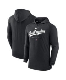 Nike Men's Black Los Angeles Dodgers Authentic Collection Game Time  Performance Half-Zip Top