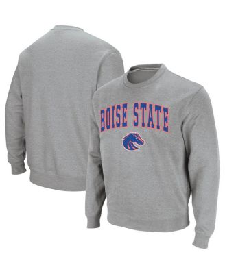 Men's Boise State Broncos Arch and Logo Tackle Twill Pullover Sweatshirt