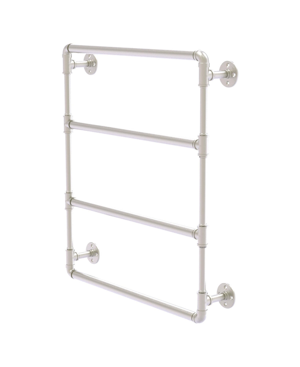 Allied Brass Pipeline Collection 36 Inch Wall Mounted Ladder Towel Bar In Satin Nickel