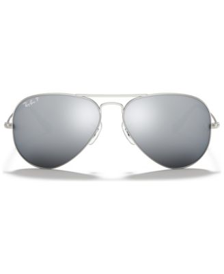 Unisex Polarized Aviator Mirror Sunglasses, RB3025