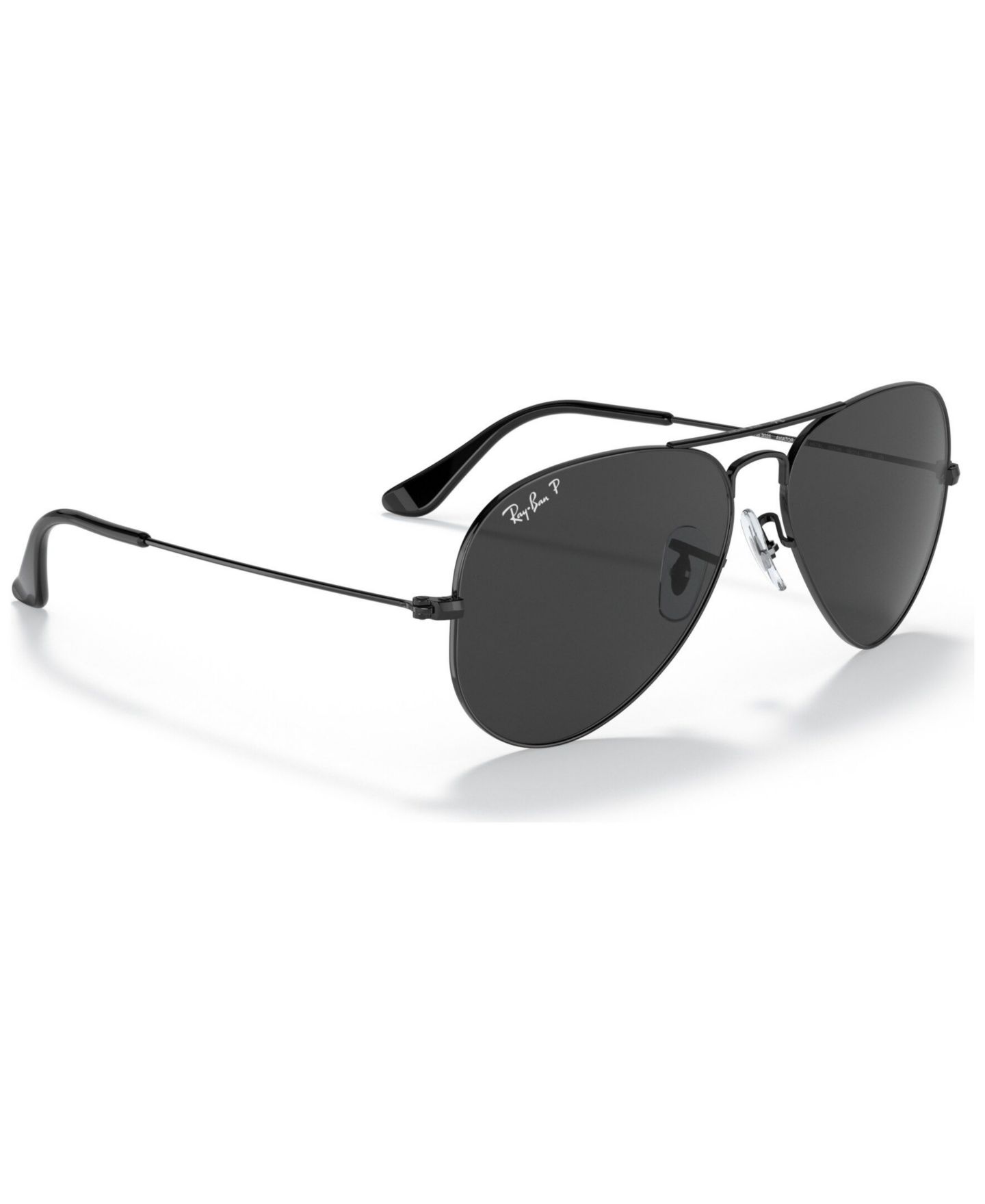 Солнцезащитные очки Ray-Ban Unisex Aviator Total Black Polarized Sunglasses, RB3025, цвет: Чёрный — фото 4