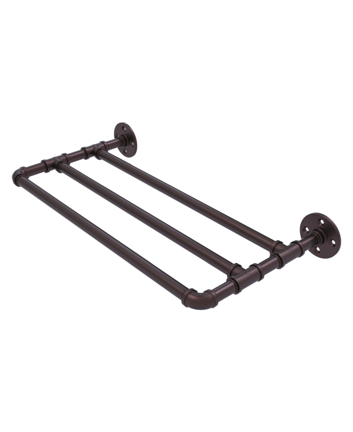 Allied Brass Pipeline Collection 18 Inch Wall Mounted Towel Shelf In Oil Rubbed Bronze