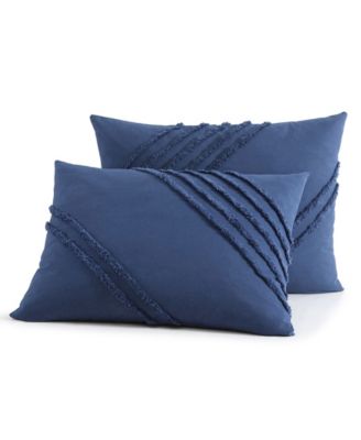 Chenille Block 3 Piece Comforter Set, King