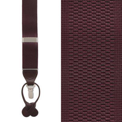 Men's Classic Solid Color 38mm Convertible Suspenders