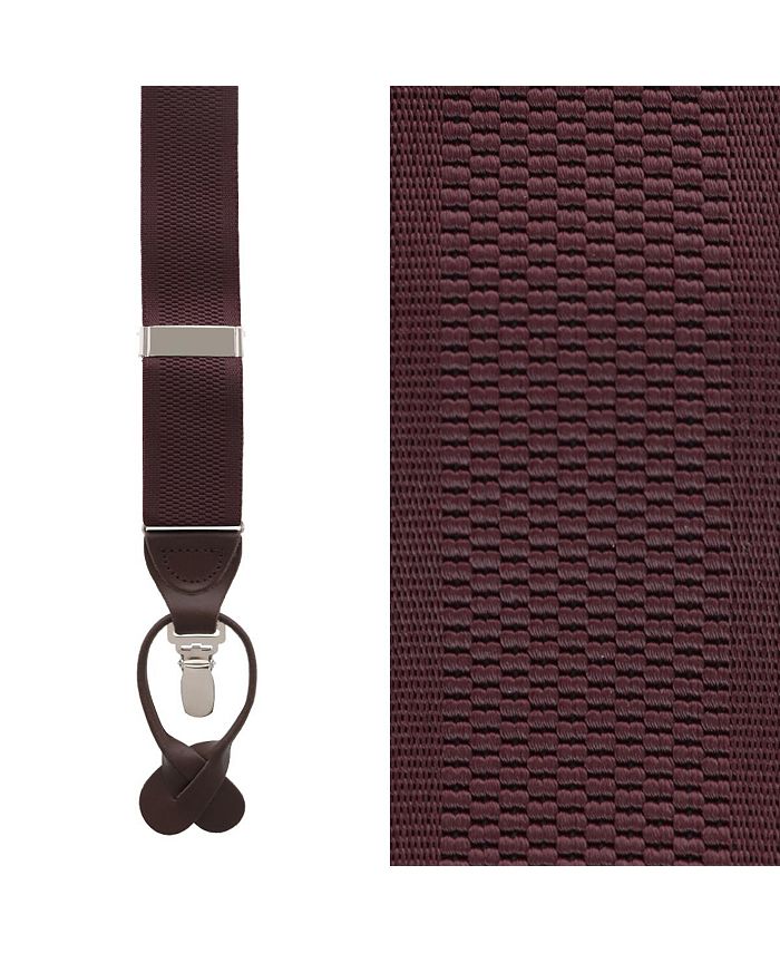 TRAFALGAR Men's Classic Solid Color 38mm Convertible Suspenders Macy's