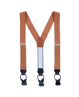 Men's Phoenix 38mm Grosgrain Non Stretch Ribbon Button End Suspenders