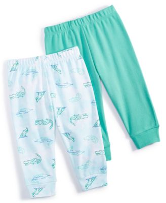 First Impressions - Baby Boys Gator Splash Cotton Pants