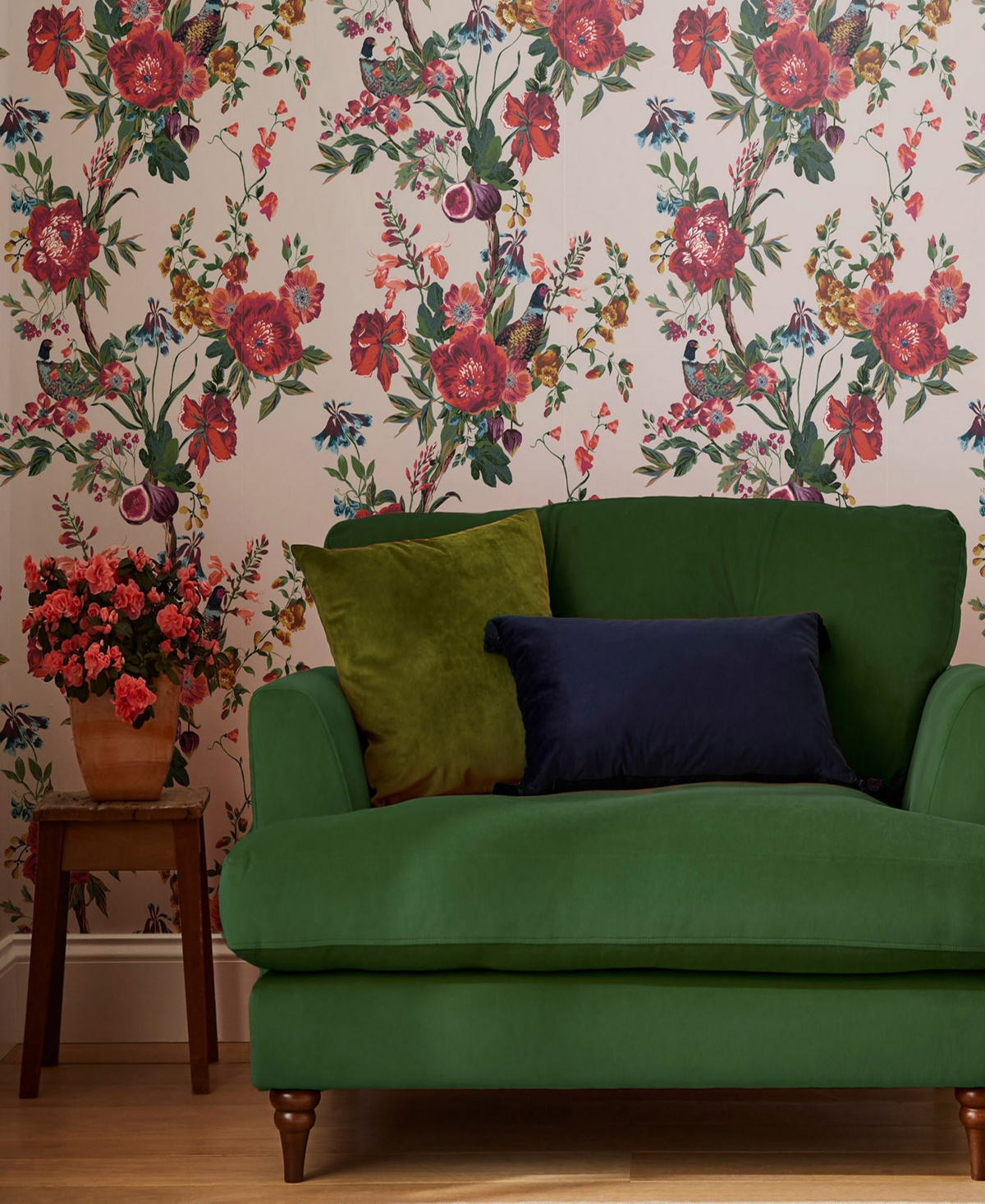 Joules Forest Chinoiserie Wallpaper In Antique Creme
