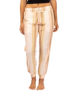 Rip Curl - Juniors' Striped Classic Pull-On Surfer Pants