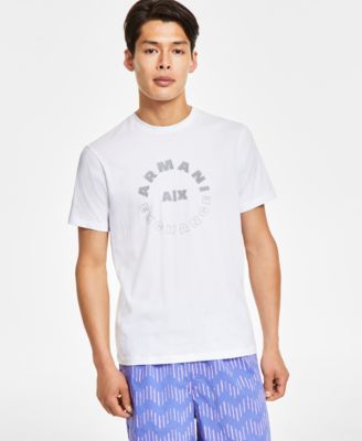A|X Armani Exchange - Men's Regular-Fit Circular Logo Graphic T-Shirt