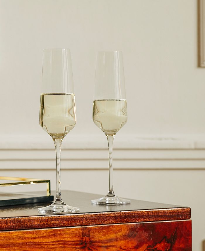 Hotel Collection Set of 4 Flute Glasses, Created for Macy's Macy's