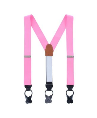 Men's Phoenix 38mm Grosgrain Non Stretch Ribbon Button End Suspenders