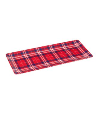 Certified Internationa Patriotic Plaid Melamine Hostess, Set 3 Piece