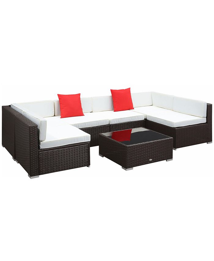 Outsunny 7 sales piece outdoor patio