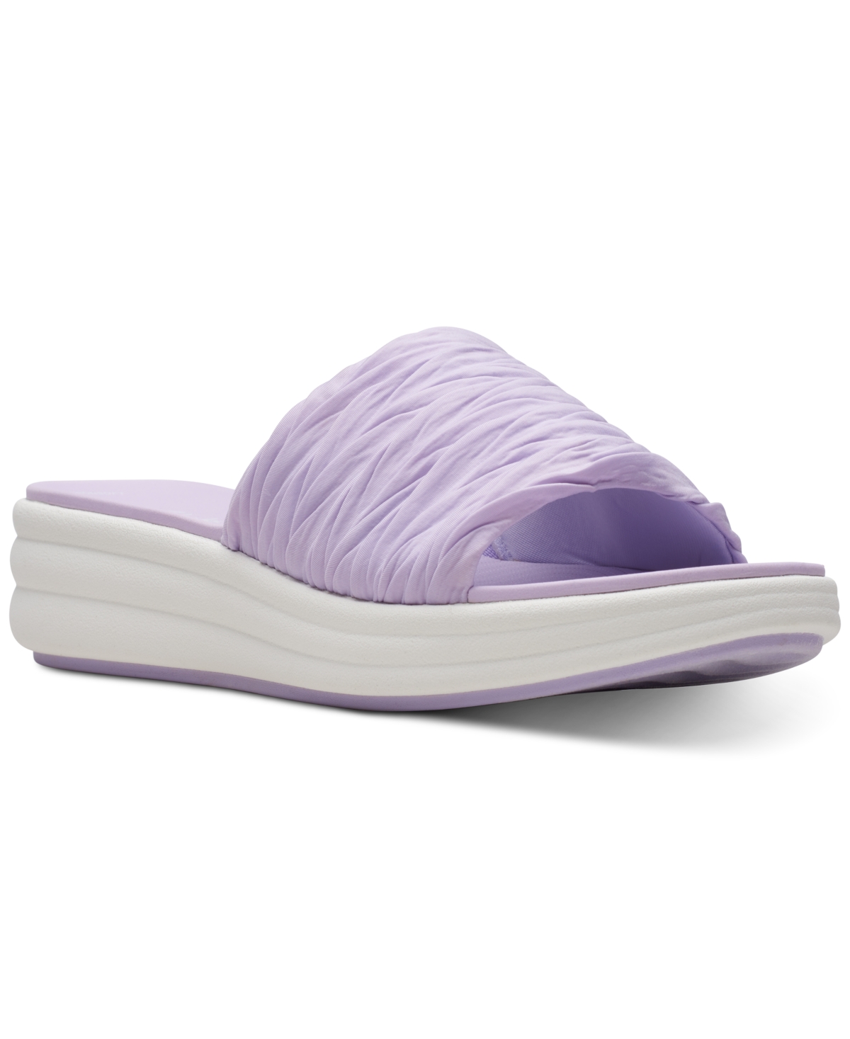 Clarks Clark Women's Drift Petal Lilac Slip-On Platform Slide Sandals Women's Shoes
