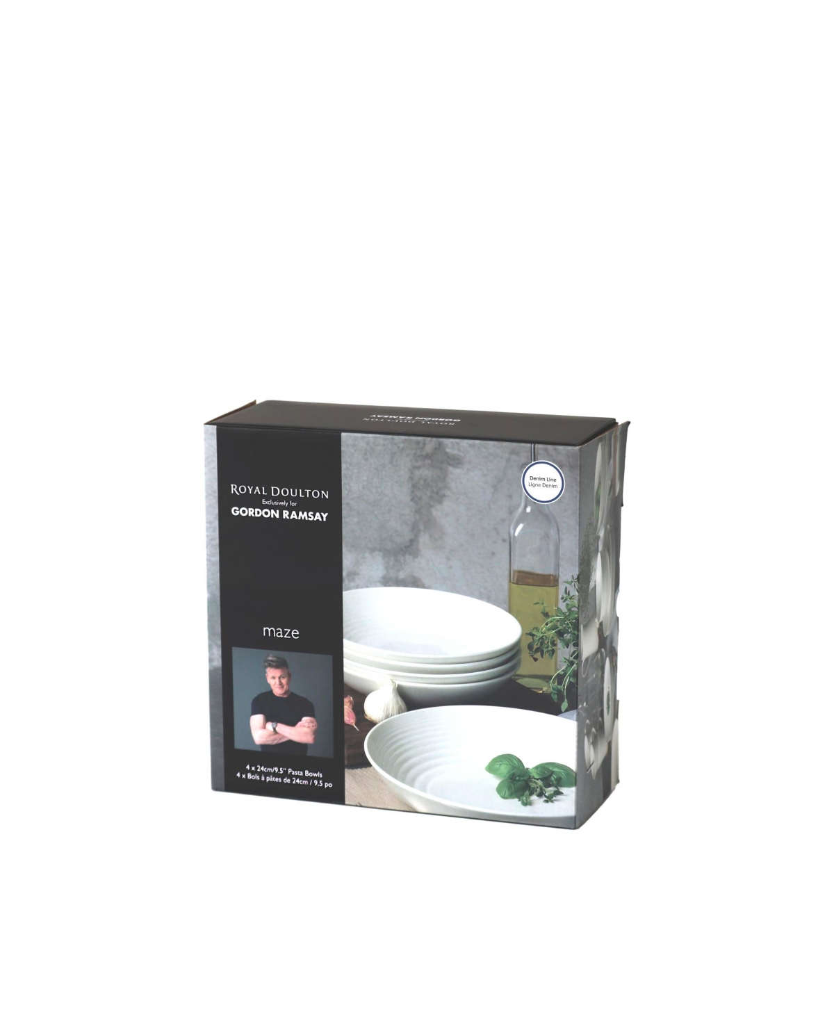 Royal Doulton Maze Denim Line Pasta Bowl, Set of 4