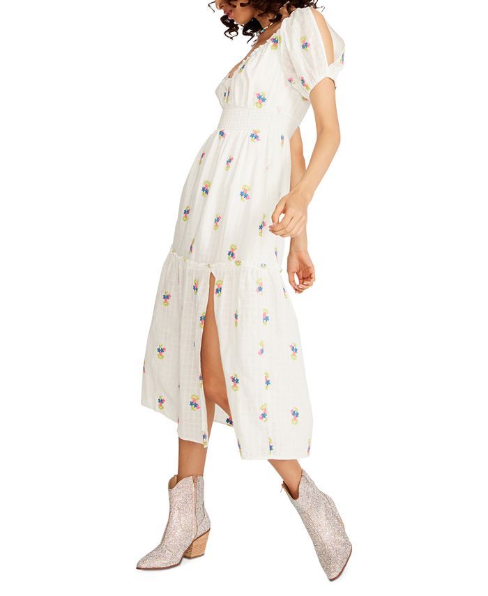 Betsey johnson polka dot maxi dress top