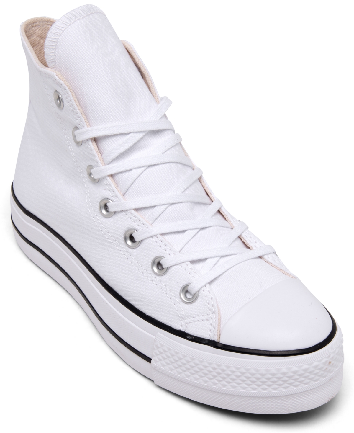 Converse Women's Chuck Taylor All Star Lift Platform High Top Casual Sneakers from Finish Line - White, Black