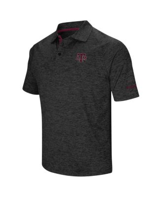 Men's Black Texas A&M Aggies Big and Tall Down Swing Polo Shirt