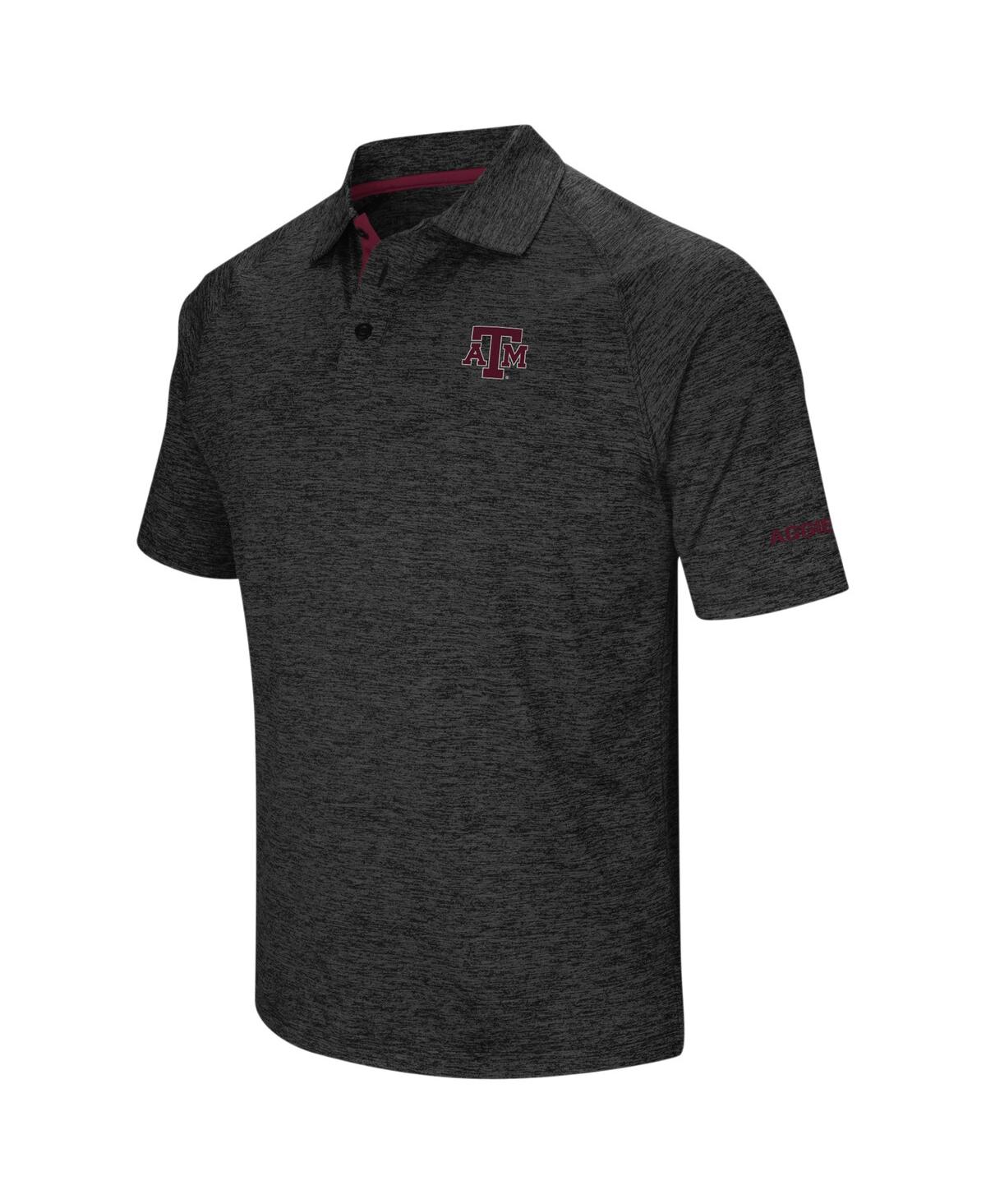 Men's ColosseumTexas A&M Aggies Big and Tall Down Swing Polo Shirt - Black