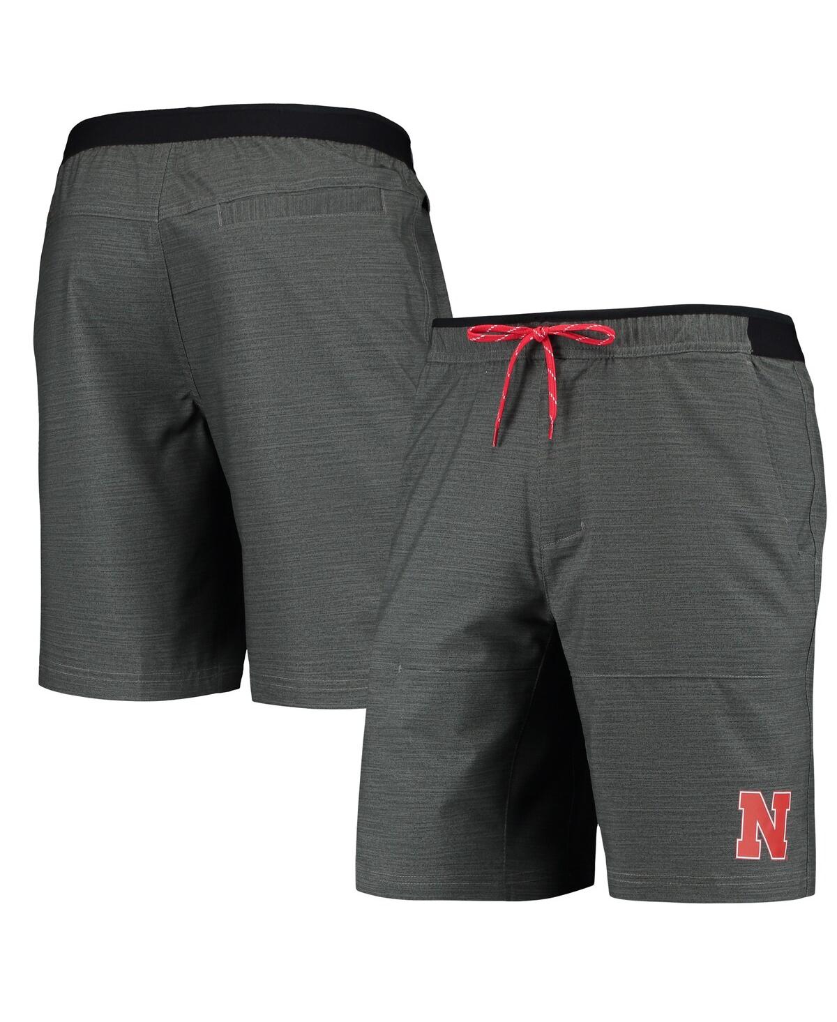 Shop Columbia Men's  Gray Nebraska Huskers Twisted Creek Omni-shield Shorts