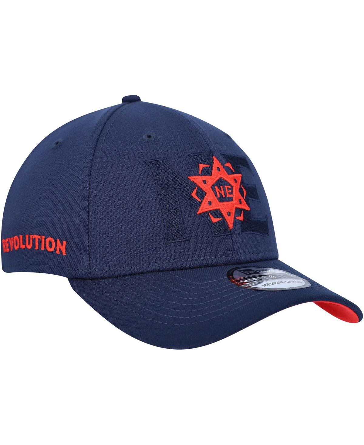 Shop New Era Men's  Navy New England Revolution Kick Off 39thirty Flex Hat