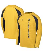 Men's Jordan Brand #1 Maize Michigan Wolverines Alternate Game Jersey