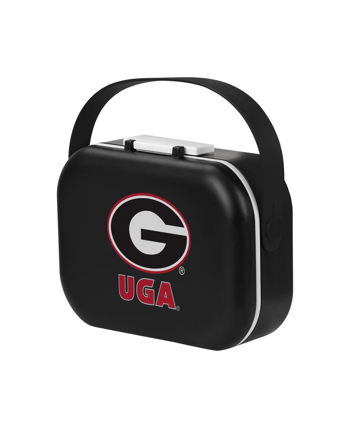 Foco Georgia Bulldogs Hard Shell Compartment Lunch Box In Black