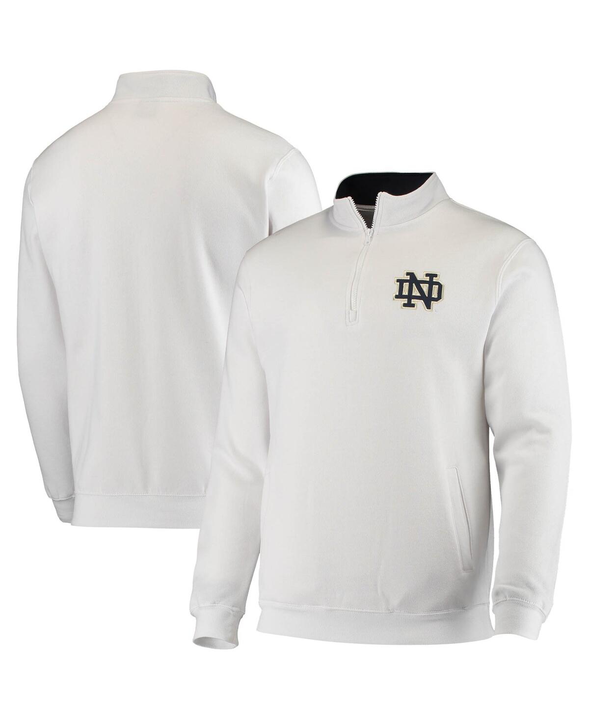 Colosseum Men's  White Notre Dame Fighting Irish Tortugas Logo Quarter-zip Jacket In White