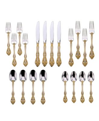 Golden Michelangelo 20 Piece Flatware Set, Service for 4
