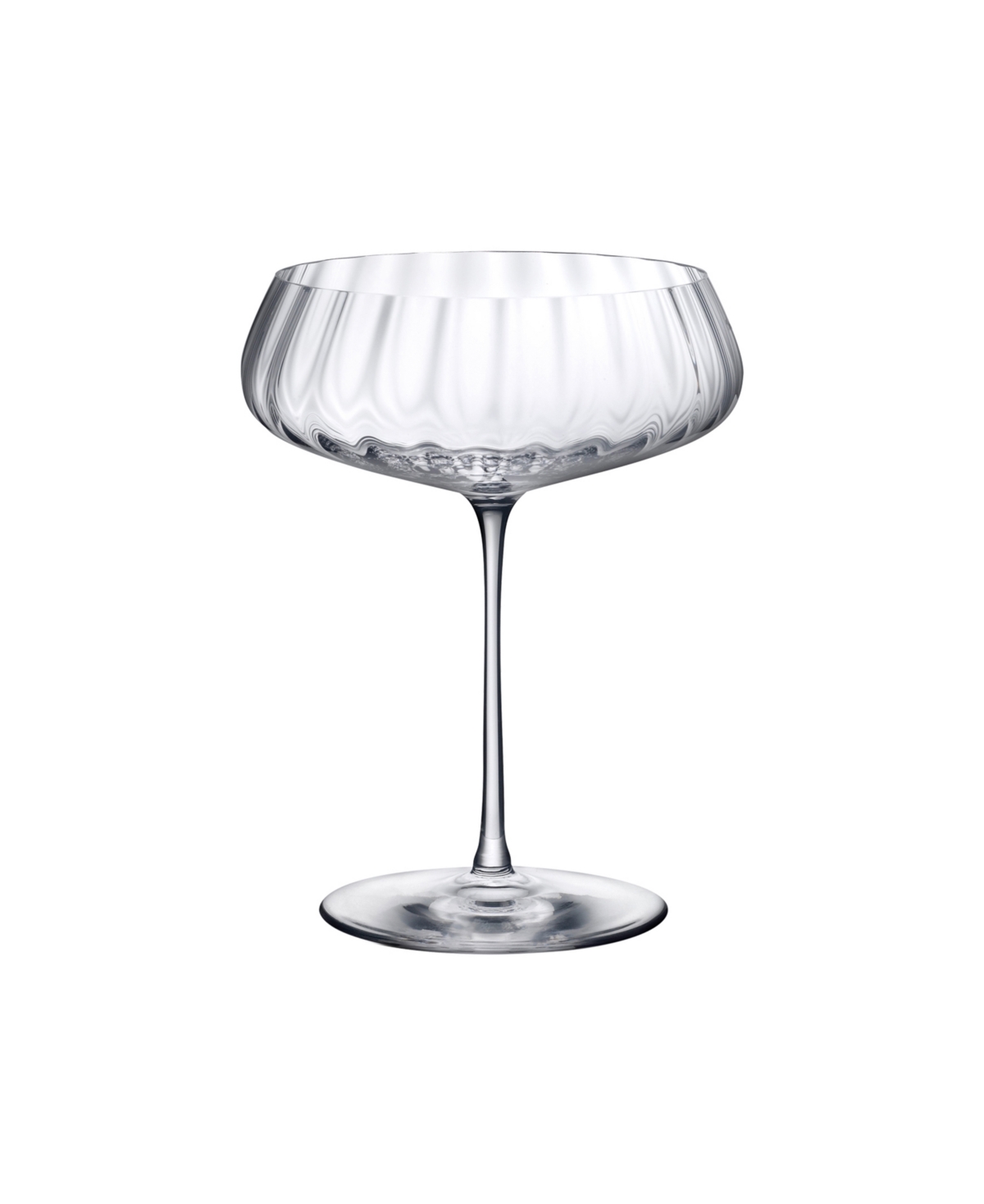 Nude Glass Round Up 2-piece Coupe Glass Set In Clear