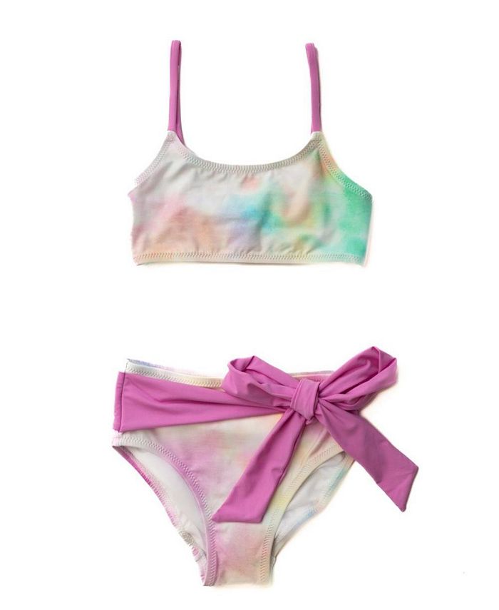 Navalora Child Girls Cotton Candy Tie Dye Bikini - Macy's