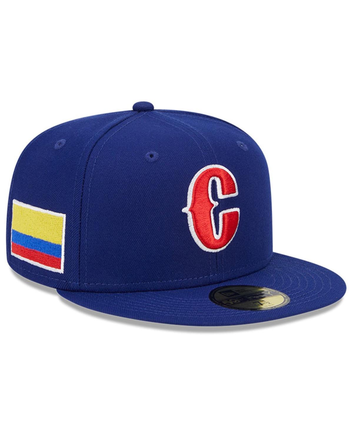 Shop New Era Men's  Blue Colombia Baseball 2023 World Baseball Classic 59fifty Fitted Hat