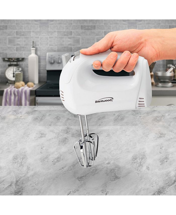 Brentwood Appliances Brentwood 5Speed Hand Mixer in White Macy's