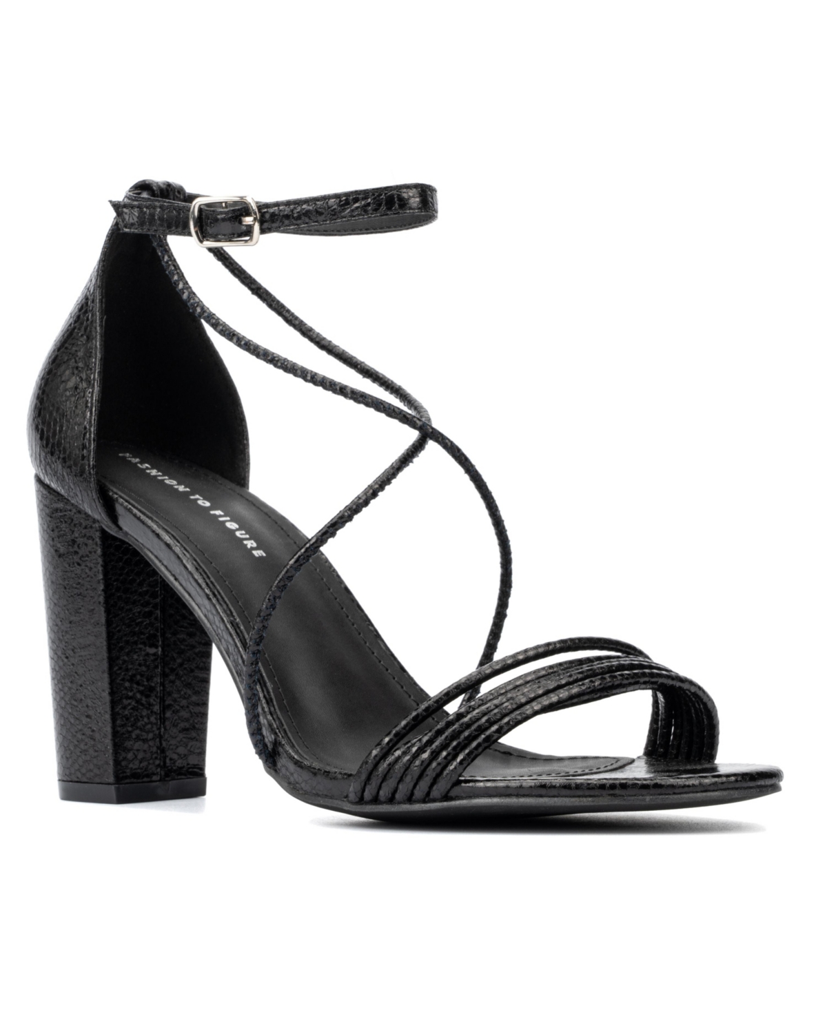 Fashion To Figure Women's Belinda Wide Width Heels Sandals